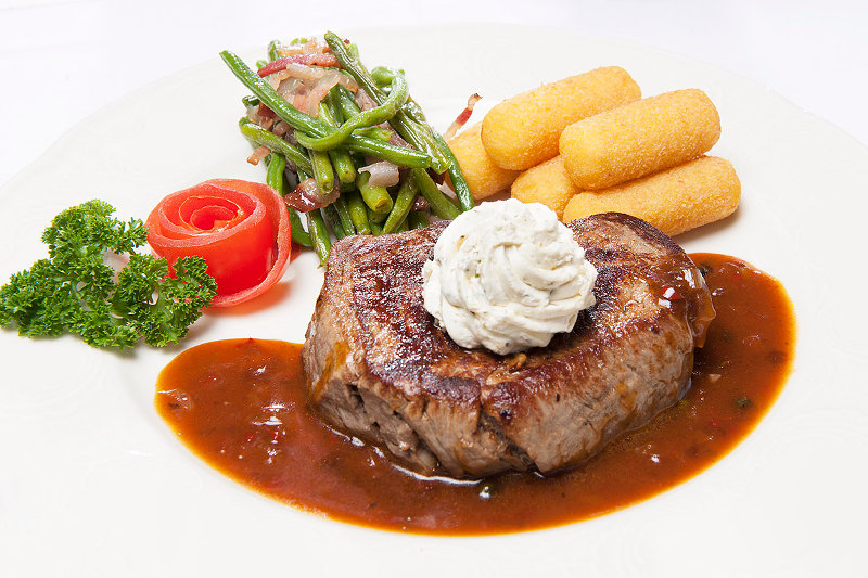 Steak-Gericht